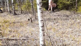 на природе