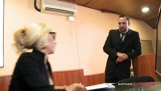 Double Dicked Spanish Long Jugs Mom Gets A Facial From Her Bosses At Work - 4K teaser