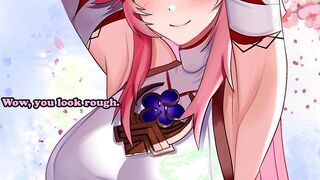 Anime JOI - Lady Yae helps got rid of your curse! (Vanilla, Breeding, Genshin Impact, Yae Miko)