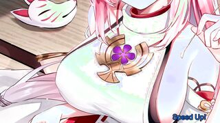 Anime JOI - Lady Yae helps got rid of your curse! (Vanilla, Breeding, Genshin Impact, Yae Miko)