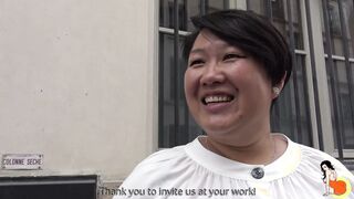 Long melons chubby chinese skank Celine from Laos fucks inside
