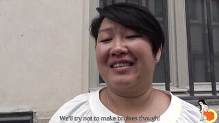 Long melons chubby chinese skank Celine from Laos fucks inside