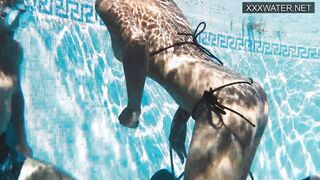 Girls underwater having hardcore sex with Polina Rucheyok