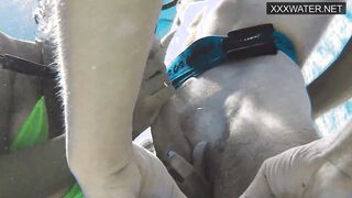 Girls underwater having hardcore sex with Polina Rucheyok