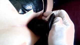 Insane - Big Wedge Sex Toy Inside My Butt - Anal