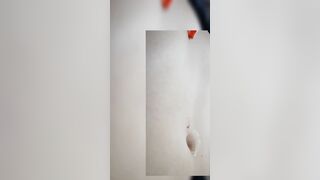 Bae belly button, deep navel, spiting into navel , lick navel, navel tortured