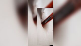 Bae belly button, deep navel, spiting into navel , lick navel, navel tortured