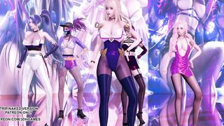 [MMD] Dalshabet - Joker Ahri Akali Kaisa Evelynn Seraphine KDA Bombshell Kpop Dance 4K League of Legends