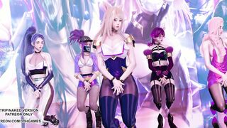 [MMD] Dalshabet - Joker Ahri Akali Kaisa Evelynn Seraphine KDA Bombshell Kpop Dance 4K League of Legends