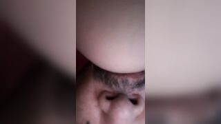 Part two - after tease me she gave her titties to feed me