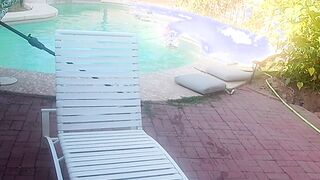 Romantic Poolside Sex with Japanese cunt with mouth.