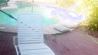 Romantic Poolside Sex with Japanese cunt with mouth.