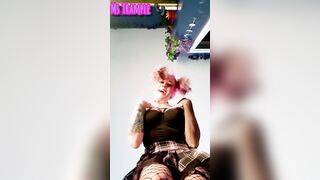 Giantess Female Domination point of view Face Trample Slipper & Fishnet Stomp with Queening