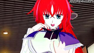 High School DxD Anime: Rias Gremory Offers You The Large Boobjob