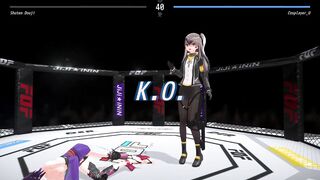 Shuten Douji Lost the Catfight and has to pay the