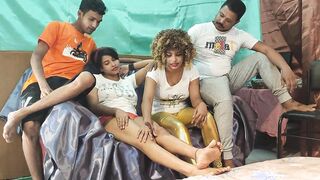 Freaky Foursome group sex three-way pounded osam best sex