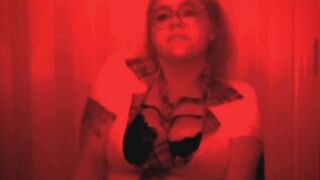 Sexsual school cunt with mouth posing the crowd