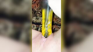 Tight 19 Year Old Takes Big Toy Until She Squirts
