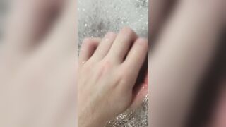 Do you want to join me into a bubble bath-tub and jerk off my long clitoris?