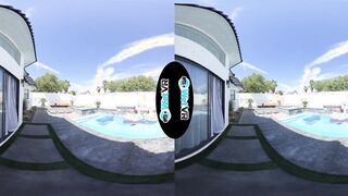 WETVR Dark Haired VR Screwed To Avoid Eviction