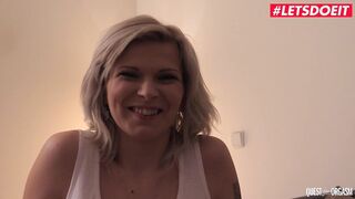 QUESTFORORGASM - Long Titties Blonde Barbara Nova Fingering And Fucks Vagina To Orgasm - LETSDOEIT
