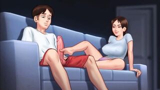 Living Room Turf Job (Summertime Saga Sex Video)
