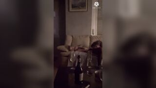 Hottie wifey fucks with young girlfriend, hubby recorded