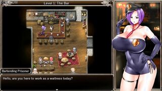 Karryn's Prison [PornPlay Cartoon game] Ep.15 the barmaid drinks on
