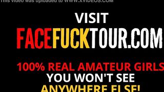 African Bombshell deep throat domination by her hung white employer