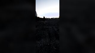 Erotic milf pee outside