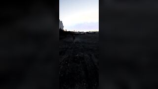 Erotic milf pee outside