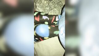 Having fun with her foot (Nice load on her while she