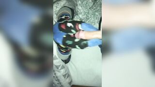 Having fun with her foot (Nice load on her while she