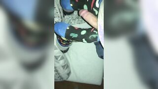 Having fun with her foot (Nice load on her while she