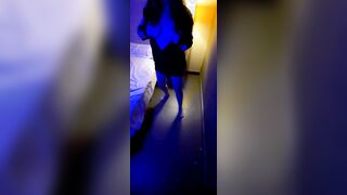 Amateur Milf inside Adidas jacket pov after party