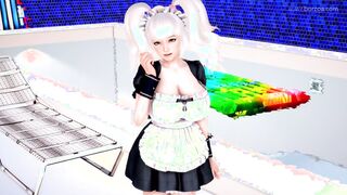 Eighteen hoe give feet job until dick explodes with Cutie
