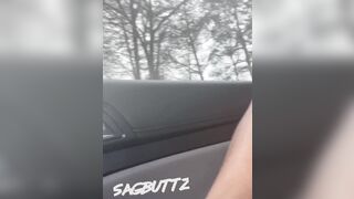 Masturbating with my toothbrush holder inside the vehicle