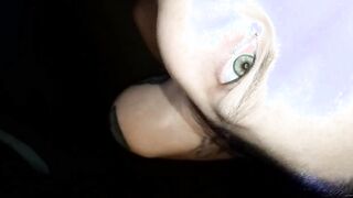 Taking a long load on my tongue