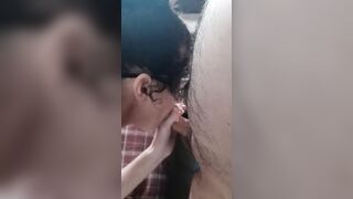 Submissive ex-wife begs to suck penis has hands free squirting orgasm giving oral sex