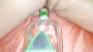 Bound up and fucked with bottle