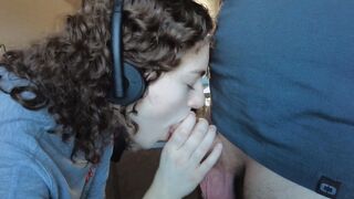 Real Private Working from home get interrupted for a nice facial!