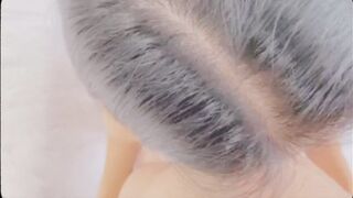 Oral Sex cum on my hair