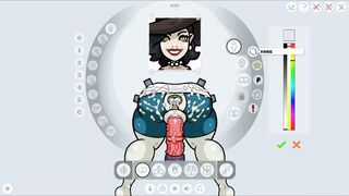 Fapwall [Weird Animated game] lady dimitrescu gloryhole gang bang