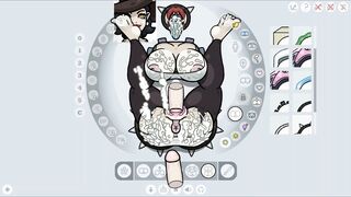 Fapwall [Weird Animated game] lady dimitrescu gloryhole gang bang