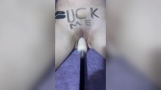 Hottie Bae banged by sex toy machine