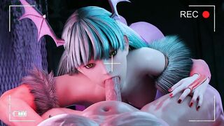 [Dark_Stalkers] Beauty Morrigan Blows My Nuts & Offer Me Unforgettable Fellatio Ever!!!
