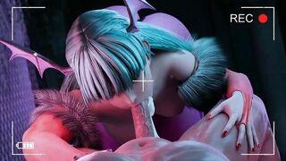 [Dark_Stalkers] Beauty Morrigan Blows My Nuts & Offer Me Unforgettable Fellatio Ever!!!