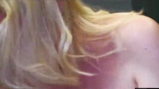 Long Tit Blonde Gets Some Vitamin C Before Taking Some Vitamin