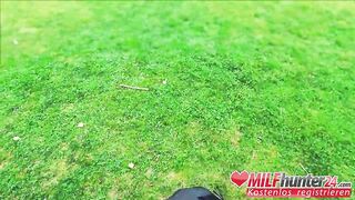 MILF hunter lets big tits mia blow suck his rod