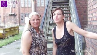 outdoor far piss challenge roxy vs rosella